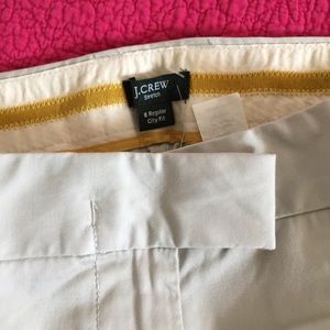 Cream colored JCrew never been worn cuffed pants